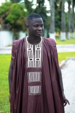 Brown and Ivory Agbada Babariga 3 Pcs African Men's Clothing Kaftan African Wear