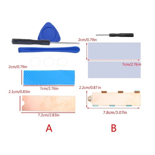 M.2 Copper Heatsinks Heat Dissipation Vest Coolers for M.2 2280 SSD Heat Sink - Afbeelding 8 van 10