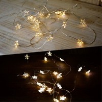 LED Lichterkette 100 Sterne Drahtlichterkette 100 Leds Batteriebetrieben