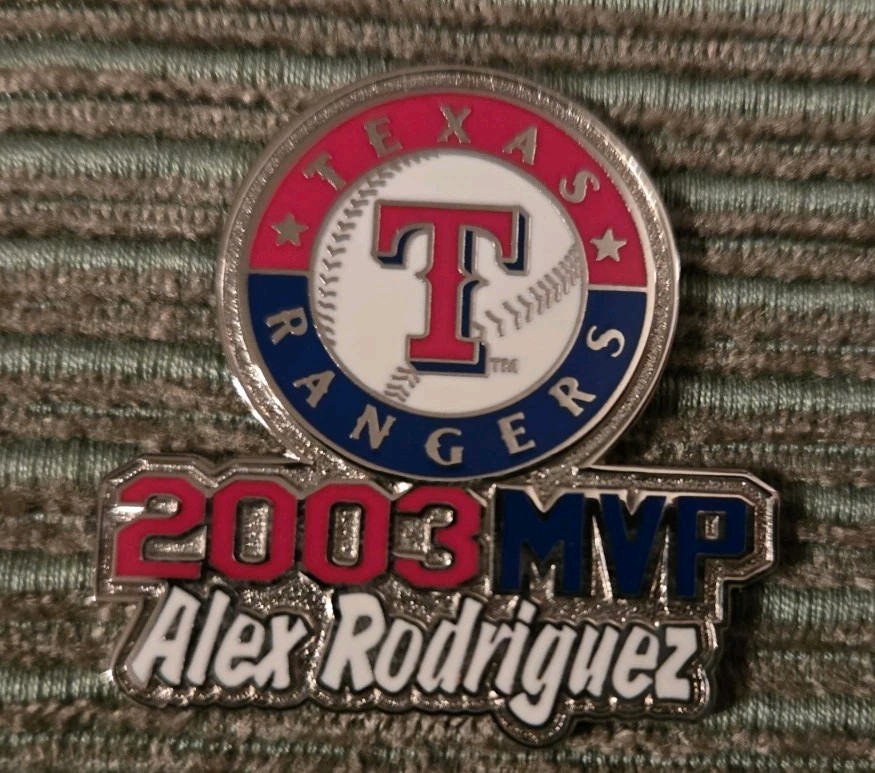 Vintage 2003 Alex Rodriguez MVP Texas Rangers lapel pin! | eBay UK