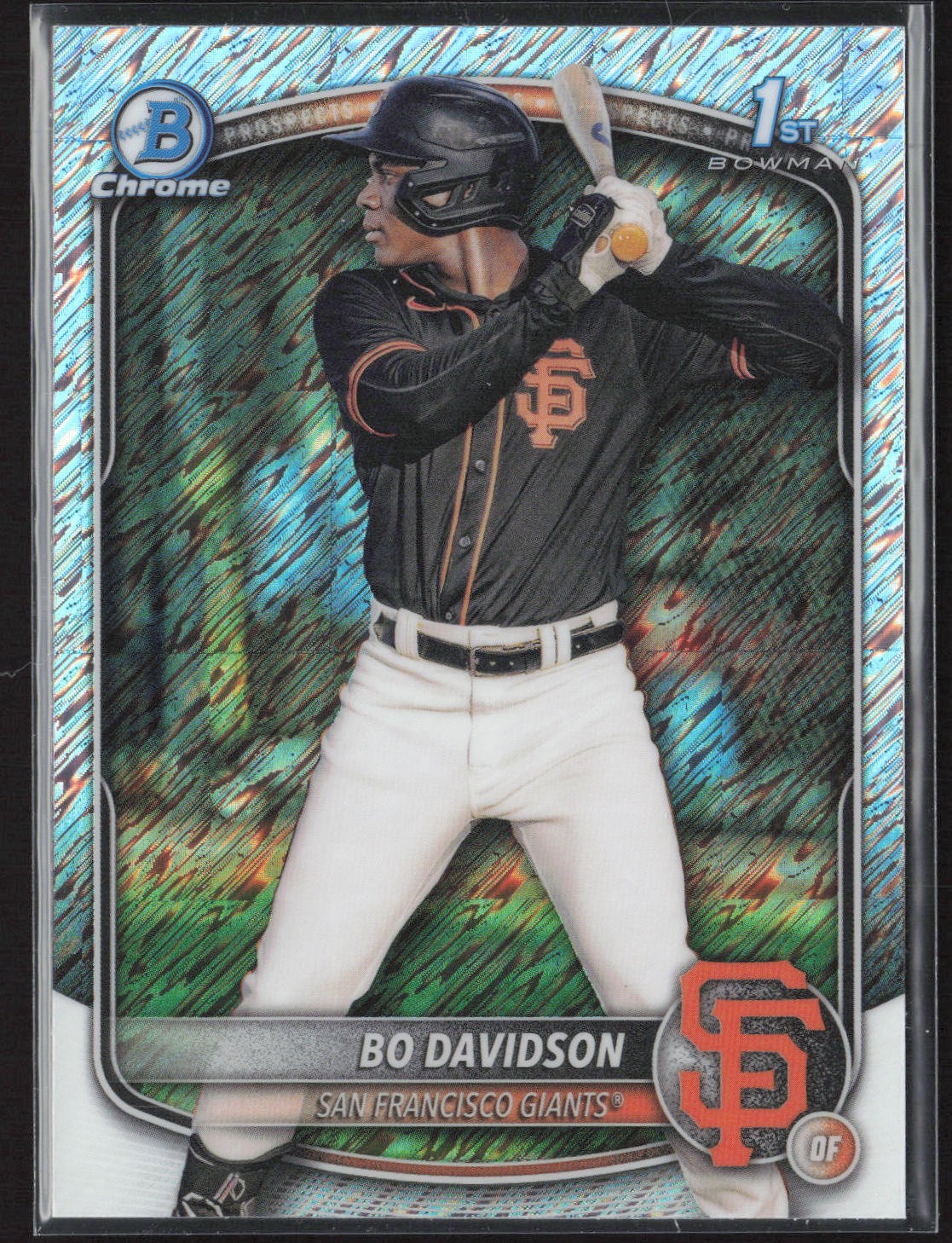 2025 Bowman Chrome #BCP-206 Bo Davidson Prospect Shimmer