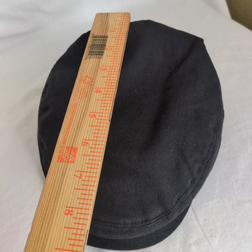 Gorra plana Stetson sombrero de conductor newsboy cabbie negro lino para hombre L XL  - Imagen 11 de 11