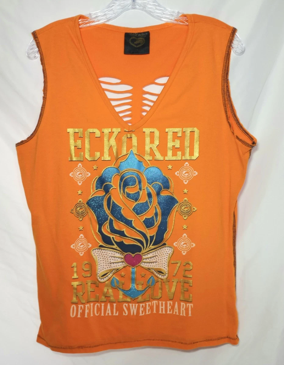 ecko red jersey dress ECKO UNLTD Rhino League Official Issue Jersey Large Embroidery Red Size S +Q-1