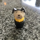 Fisher Price Little People Vintage Lucky Dog Black & White Yellow Collar