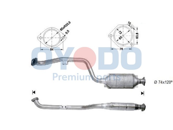 Oyodo Katalysator 10N0148-OYO FüR Mercedes Klasse W202 CLK A208 C208 Model S202-image