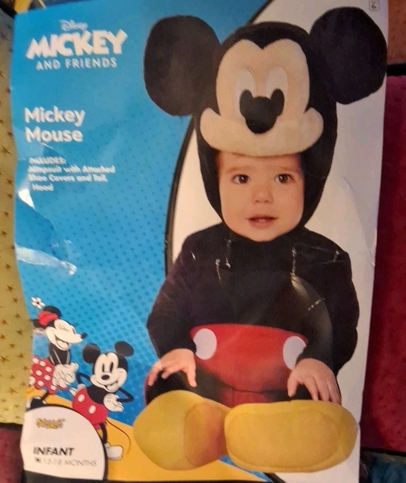 2-Disney Mickey Mouse & Goofy Spirit Halloween Infant Baby Costume 6-12 Mo. - Image 2 of 4