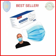 DR.MOXA Face Masks Disposable 100 Pack, PFE 95%, 3 Ply Protection Face Masks for
