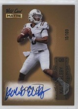 2022 Wild Card MATTE Gold - Silver Foil 10/100 Kaleb Eleby Rookie Auto RC o1w. rookie card picture