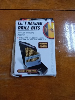Performance Tool W9011 13 Piece Left Handed Drill Bit set, 1109 JL