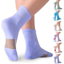Mosithings Women's Ankle Socks Cotton Casual Calf Medium, Color Mixed