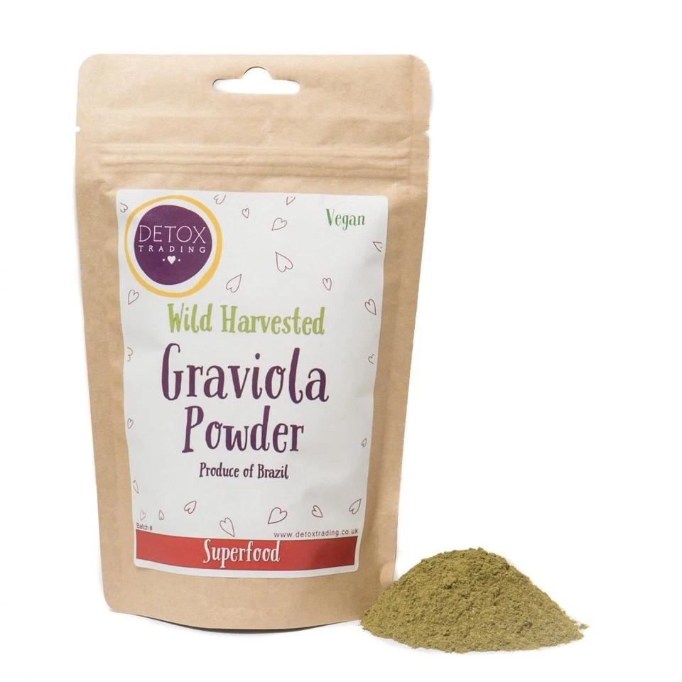 DETOX TRADING Graviola Powder (Soursop Leaf) - wild harvested