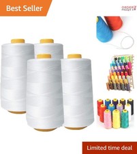 All Purpose Sewing Thread Cones 6000 Yards Polyester for Sewing Quilting Serger