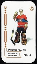 JACQUES PLANTE Rare LEGENDS RESERVE #4 SPOT THE WINNER Hockey Card CANADIENS