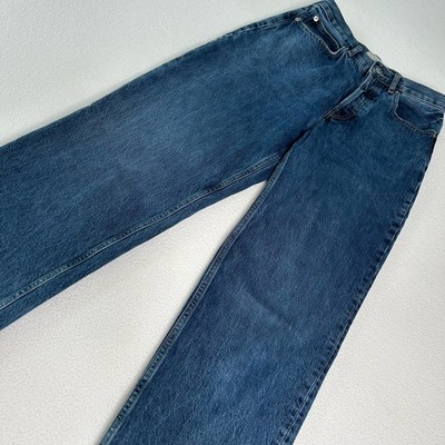 Everlane Women's Size 26 Long Way High Jean Straight Leg Button Fly Blue