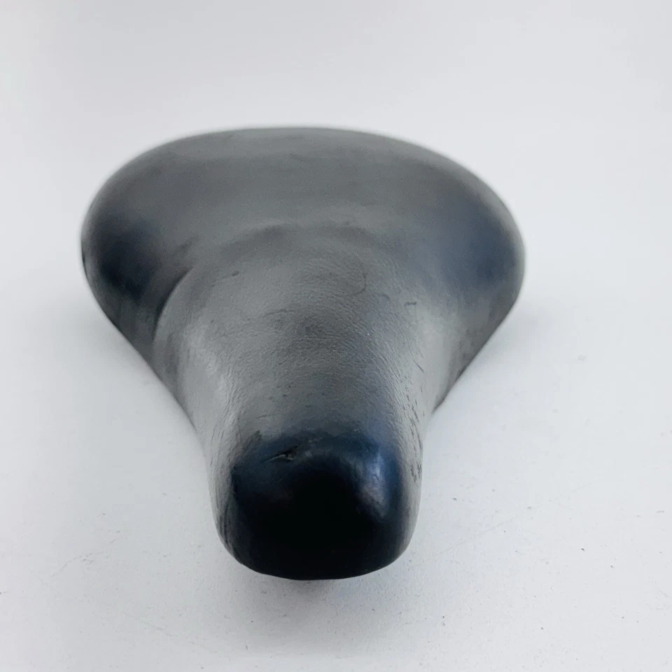 Sillín de asiento BMX de colección Old School acolchado cubierta negra años 70 80 OG bicicleta de carretera A21 Foto 3 de 4