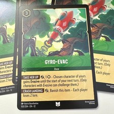 Disney Lorcana Gyro-Evac 100/204 EN-12 Card Lot of 4