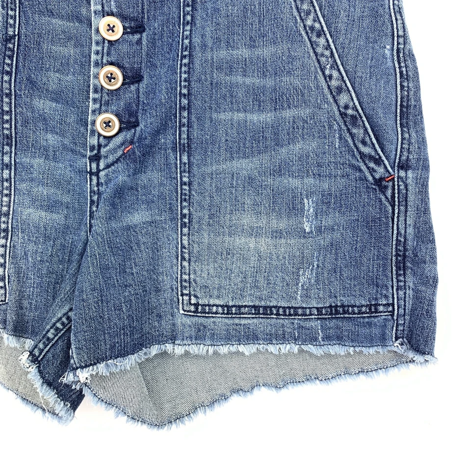 Pantalones Cortos Anthropologie Pilcro The Wanderer Denim Corte Para Mujer Talla 32 Botón Mosca Foto 4 de 4