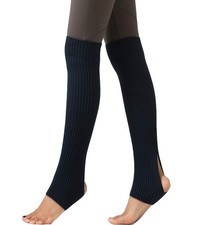 21.5" Stirrup Pilate Yoga Ballet Over Knee High Stocking Socks Knit Warm Long...