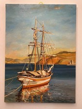 Dipinto Olio su Tela 50X70 cm Quadro firmato Di Grande+certificato