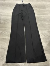 Fashion Nova Call It Even Wide Leg Dress Pants, Black, Long, Womens Size S