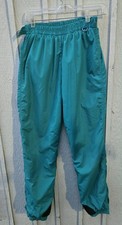 Vintage 90s Columbia Sportswear Teal Nylon Ski Snow Pants Women's Small S 22x28