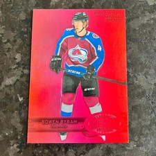 2020-21 SkyBox Metal Retro Precious Metal Gems Red Rookie Bowen Byram /100