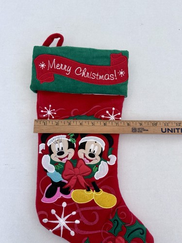 Disney Mickey Minnie Mouse Strumpf Frohe Weihnachten Urlaub Kranz Design 17" - Bild 8 von 8