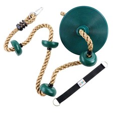 Playground Accessories Set – Climbing Rope with Platforms & Disc Swing Seat