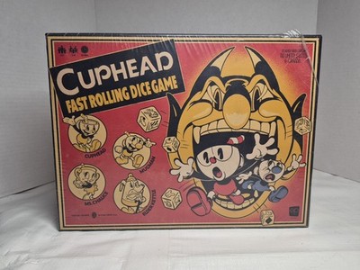 New - Cuphead Fast Dice Rolling Game 100% Complete damaged Plastic Seal Wrap