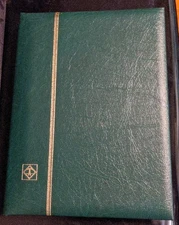 Lighthouse Pad Leather  Stockbook ClearInterleaves 16Black Pg 7row 8x10 LZS 0/16