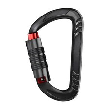 1x 12KN Heavy Duty Locking Carabiner Clip Rock Climbing Hook Tree Rigging Swing