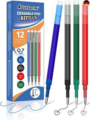 12x Radierbare Ersatzminen für Pilot FriXion Ball & Clicker & Eberhard 