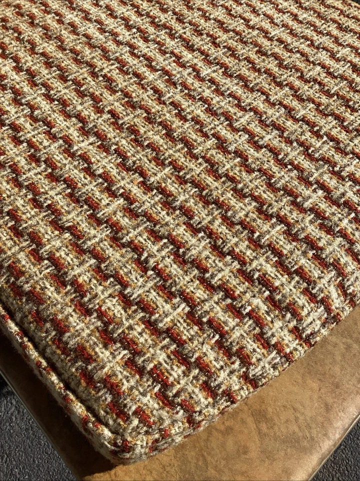 Cojín de asiento de silla MCM vintage años 60 70 *Cojín solo CHAISE patrón loco XX Foto 2 de 4