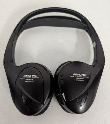 Alpine Audio SHS-N103 Single Source Wireless Mobile Media Headphones Untested