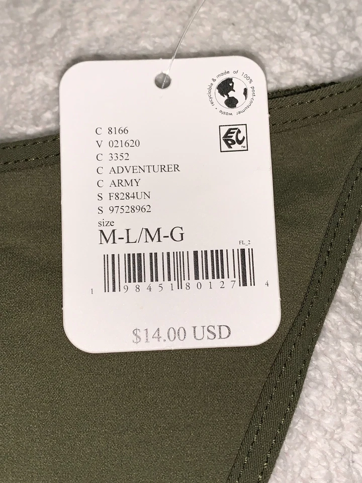 Tanga panty INTIMATELY FREE PEOPLE verde militar para mujer talla M/L 6/7 Foto 4 de 4