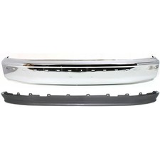 Front Bumper Kit For 1992-1996 Ford F-150 Bronco F-250 Chrome Steel With Valance