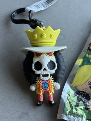 One Piece Toei Animation Series 1 Figural 3D Bag Clip - BROOK - New W/ Tag