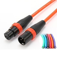 Microphone Speaker Lead Mic Cable XLR Patch Male to Female Balanced Lead 0.5-50m
