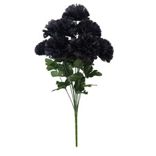 Artificial Carnation Flower Bunch – 12 Heads Faux Silk Flowers