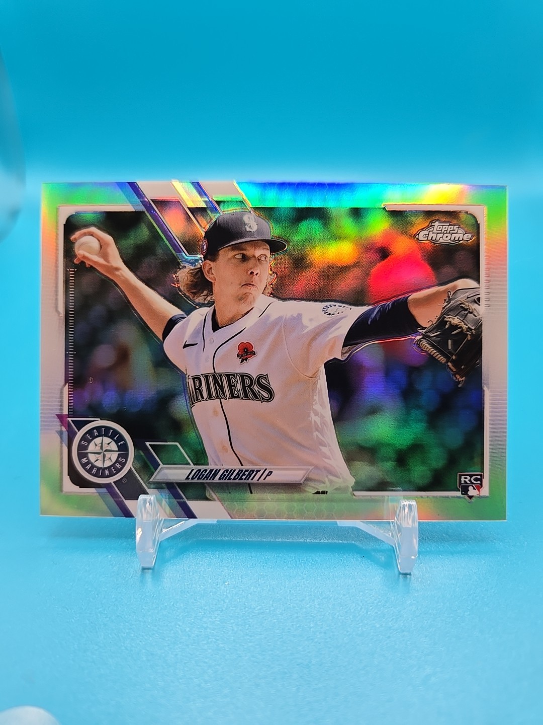 2021 Topps Chrome Update Series - Logan Gilbert #USC70 Refractor /250 (RC)