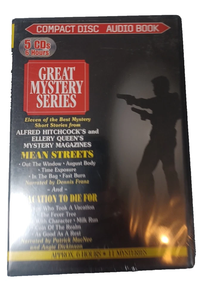 Great Mystery Series Alfred Hitchcock Ellery Queen Audio Book 11 Stories 6 Hours - image 2 of 4