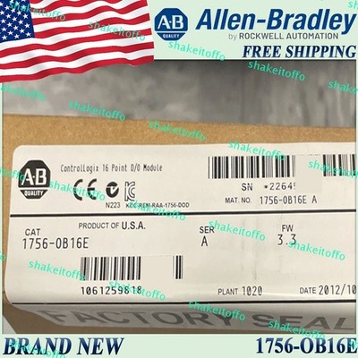 1756-OB16E/A New Sealed AB ControlLogix D/O Module Free Ship US 1756-OB16E serA