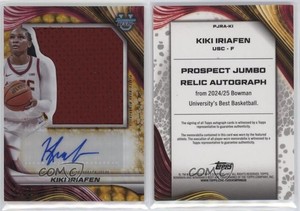 2024-25 Bowman U Best Gold Geometric Refractor /50 Kiki Iriafen #PJRA-KI Auto