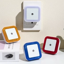 Plug in Dimmable Led Night Light with Auto Dusk to Dawn Sensor,For Hallway Bedro