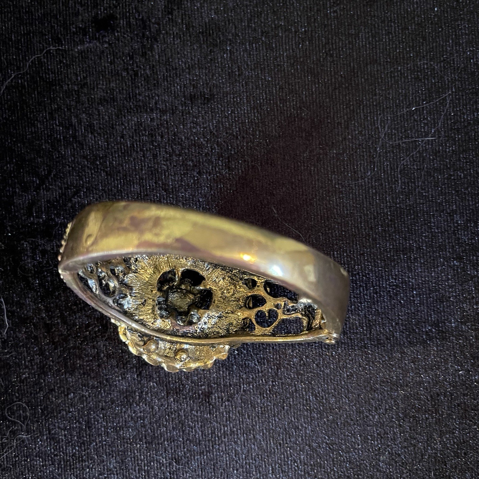 Multicolor Crystal Statement Cuff Bracelet | Gold… - image 6