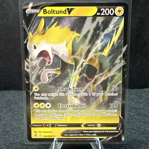 Boltund V 103/264 Sword & Shield Fusion Strike Pokemon TCG Card NM