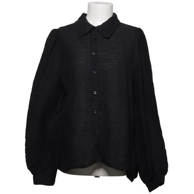 My Essential Wardrobe, Hemd, Größe: 44, Schwarz, Nylon/Viskose, Einfarbig #3bc