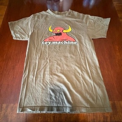 Toy Machine Monster Logo Skate T Shirt Olive Green Graphic Tee