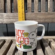 Peanuts Schultz Snoopy Woodstock My Mug 1958 1965 DuPont Vintage Telephone Cup