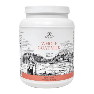 Mt Capra Whole Goat Milk Powder 2.5 lb Sealed Best By 03/2027